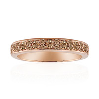 Anillo en oro con Diamante rosa de Francia de Argyle SI1