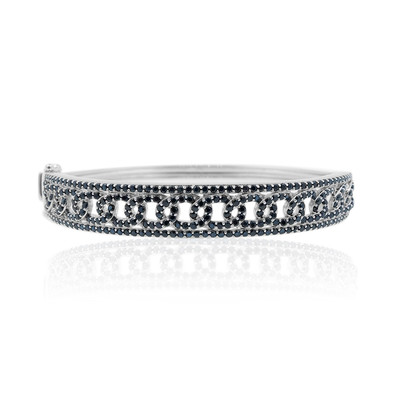 Brazalete en plata con Espinela negra