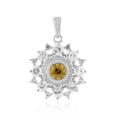 Colgante en plata con Zircón amarillo