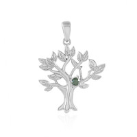 Colgante en plata con Diamante I3 verde