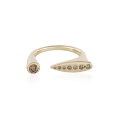 Anillo en oro con Diamante I3 champán (de Melo)