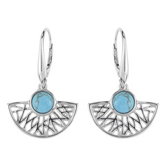 Pendientes en plata con Turquesa