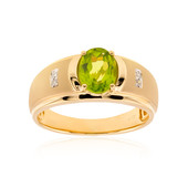 Anillo en oro con Peridoto de Dashihe (CIRARI)