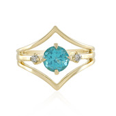 Anillo en oro con Apatita de Paraiba (Adela Gold)