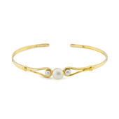 Brazalete en plata con Perla blanca Freshwater