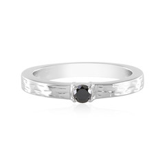 Anillo en plata con Diamante negro