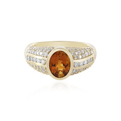 Anillo en oro con Turmalina naranja (de Melo)