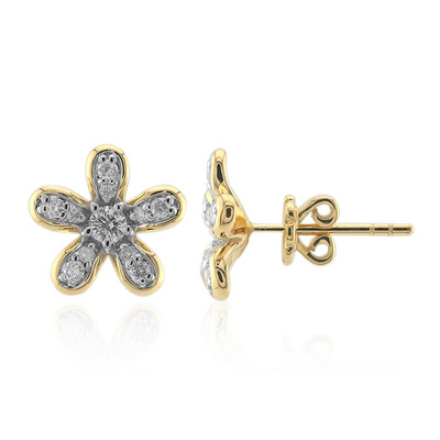 Pendientes en oro con Diamante SI1 (G) (Annette)