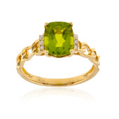 Anillo en oro con Peridoto de Dashihe (CIRARI)