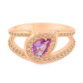 Anillo en oro con Zafiro rosado (Annette)