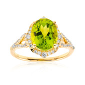 Anillo en oro con Peridoto de Dashihe (CIRARI)