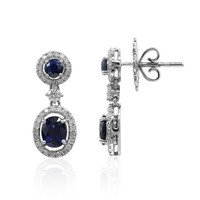 Pendientes en oro con Zafiro azul (Estée Collection)