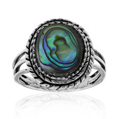 Anillo en plata con Concha de Abalone (Art of Nature)