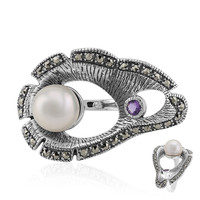 Anillo en plata con Perla Freshwater (Annette classic)