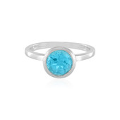 Anillo en plata con Topacio color Paraiba