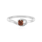 Anillo en plata con Zircón rosado