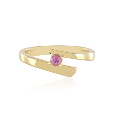 Anillo en plata con Zafiro rosado