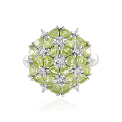 Anillo en plata con Peridoto