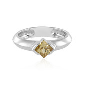 Anillo en plata con Zircón amarillo