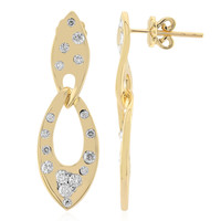 Pendientes en oro con Diamante SI1 (G)