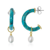 Pendientes en plata con Turquesa azul del Mohave Kingman (Dallas Prince Designs)