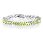 Brazalete en plata con Peridoto de Arizona