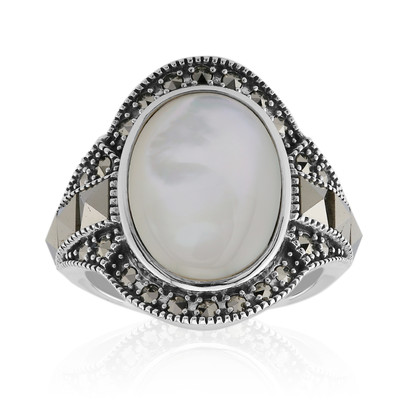 Anillo en plata con Nácar (Annette classic)