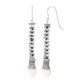 Pendientes en plata con Perla Freshwater (Nan Collection)