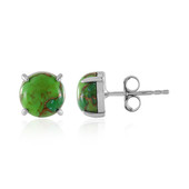 Pendientes en plata con Turquesa verde Mohave Kingman