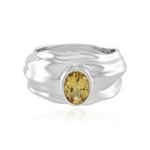 Anillo en plata con Berilo amarillo (de Melo)