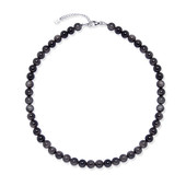 Collar en plata con Obsidiana plateada