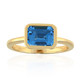 Anillo en oro con Topacio azul suizo (Adela Gold)