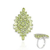 Anillo en plata con Peridoto