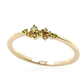 Anillo en oro con Diamante amarillo SI2