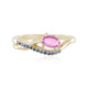 Anillo en oro con Zafiro de Ceilán rosa