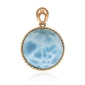 Colgante en oro con Larimar