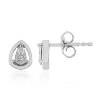 Pendientes en plata con Diamante I2 (J)