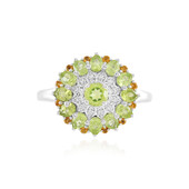 Anillo en plata con Peridoto