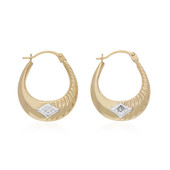 Pendientes en oro con Diamante PK (H)