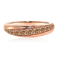 Anillo en oro con Diamante rosa de Francia de Argyle SI1