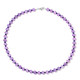 Collar en plata con Cuarzo lavanda