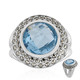 Anillo en plata con Topacio azul cielo (Annette classic)