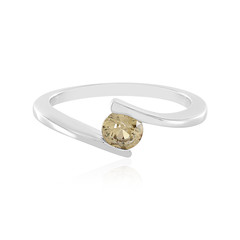 Anillo en plata con Zircón amarillo