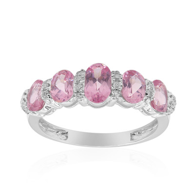 Anillo en oro con Espinela de Birmania rosa (CIRARI)