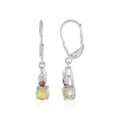 Pendientes en plata con Berilo amarillo