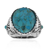 Anillo en plata con Turquesa azul del Mohave Kingman (Art of Nature)