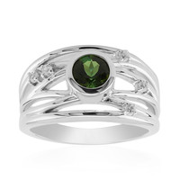 Anillo en plata con Turmalina verde (Pallanova)