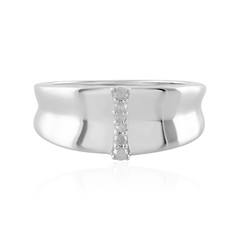 Anillo en plata con Diamante I4 (J)