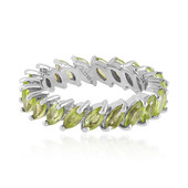 Anillo en plata con Peridoto de Arizona