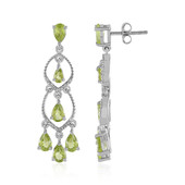 Pendientes en plata con Peridoto